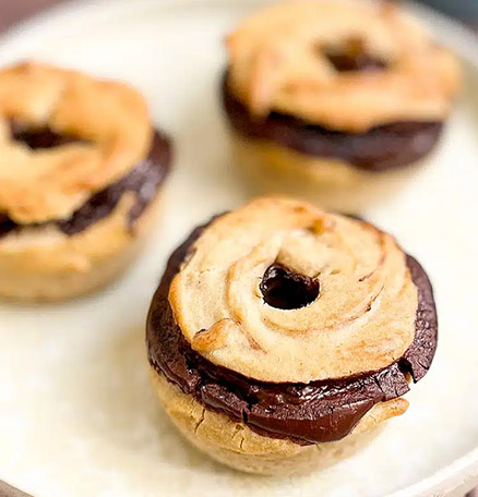 Bagels sucrés au chocolat noir 20% noisettes